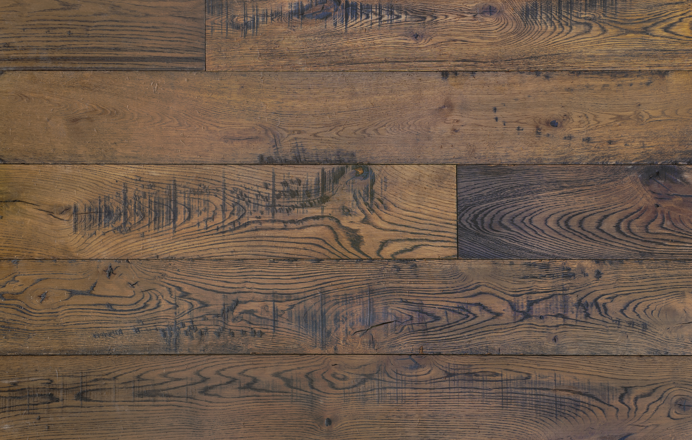 French oak flooring and reclaimed wood tones