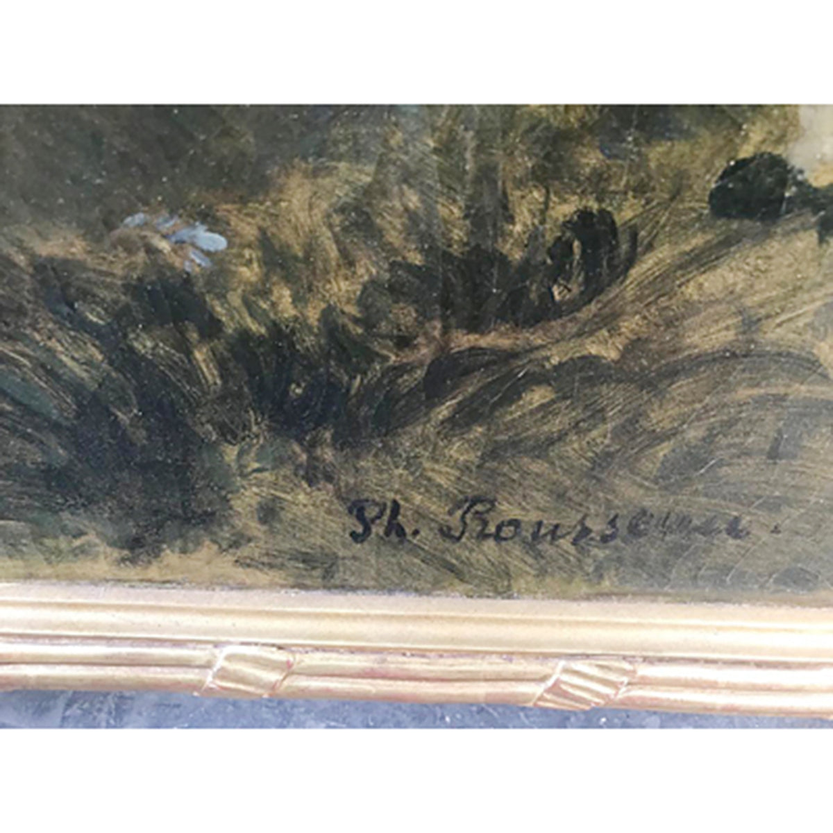 Overdoors with Paintings - Oil on Canvas - Pair