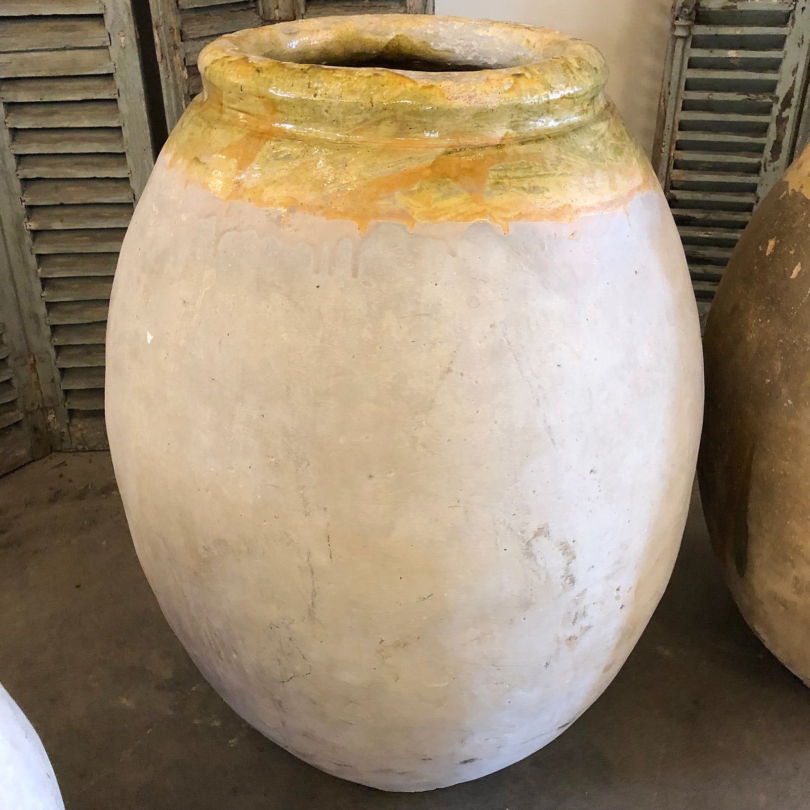 Antique Biot Jar - 17th century - 38" Four (4) Stamps - Very Rare "Croix de Malte" - E