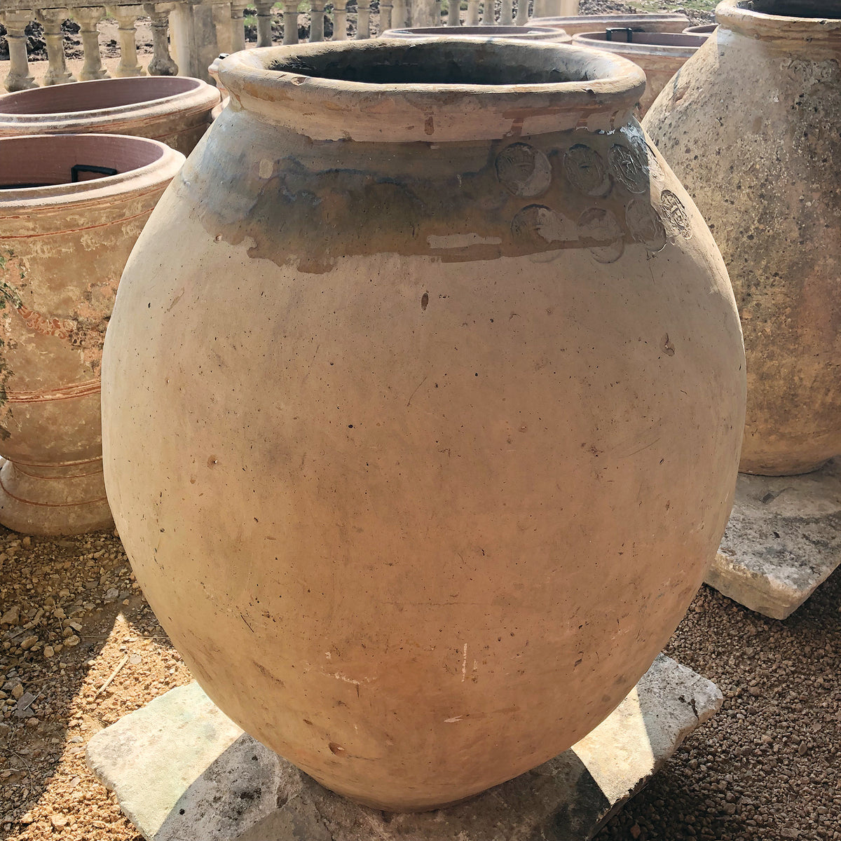 Antique Biot Jar - 16th century - 36&quot; Eight (8) Stamps - P