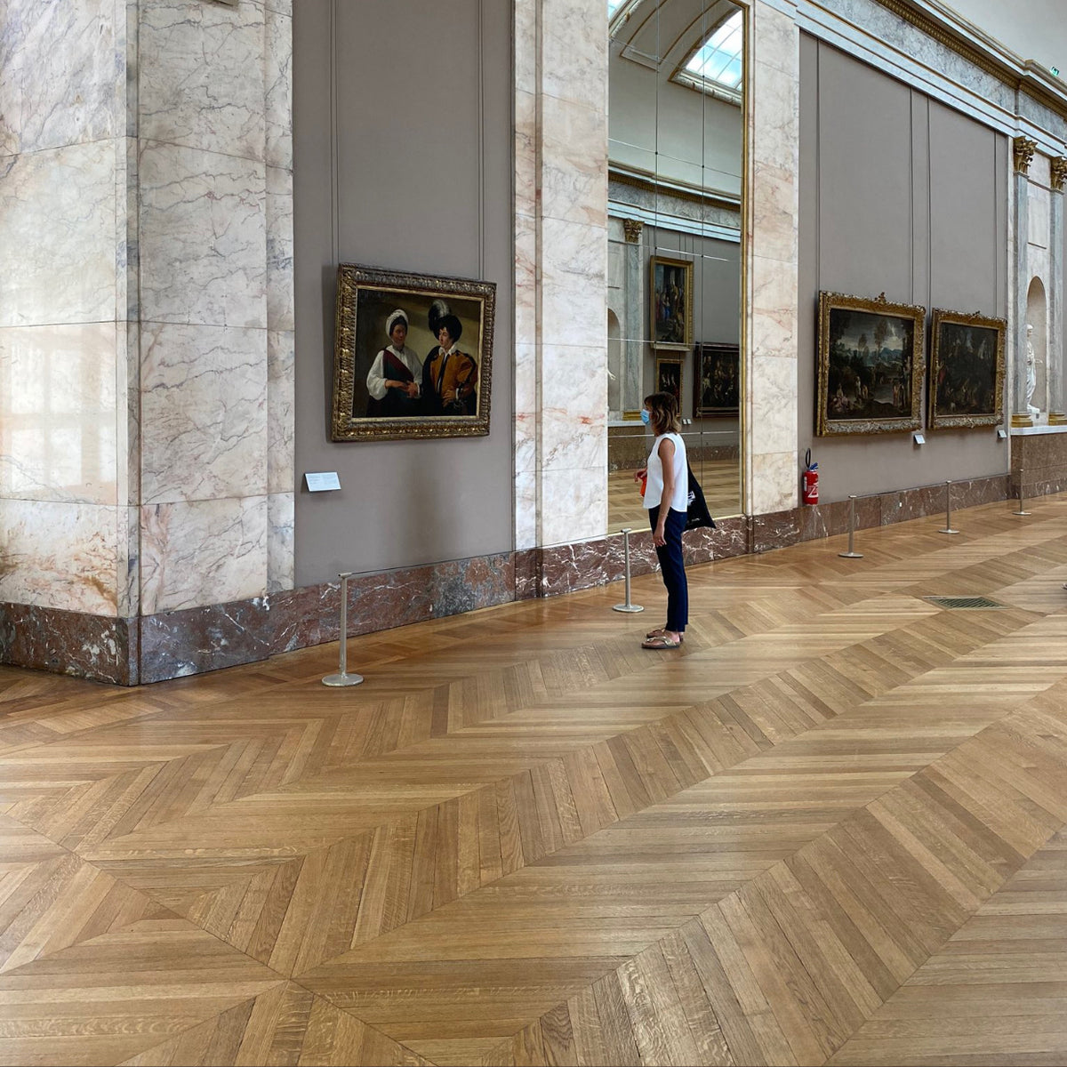 Chevron Pattern - 18th century Reclaimed French Oak