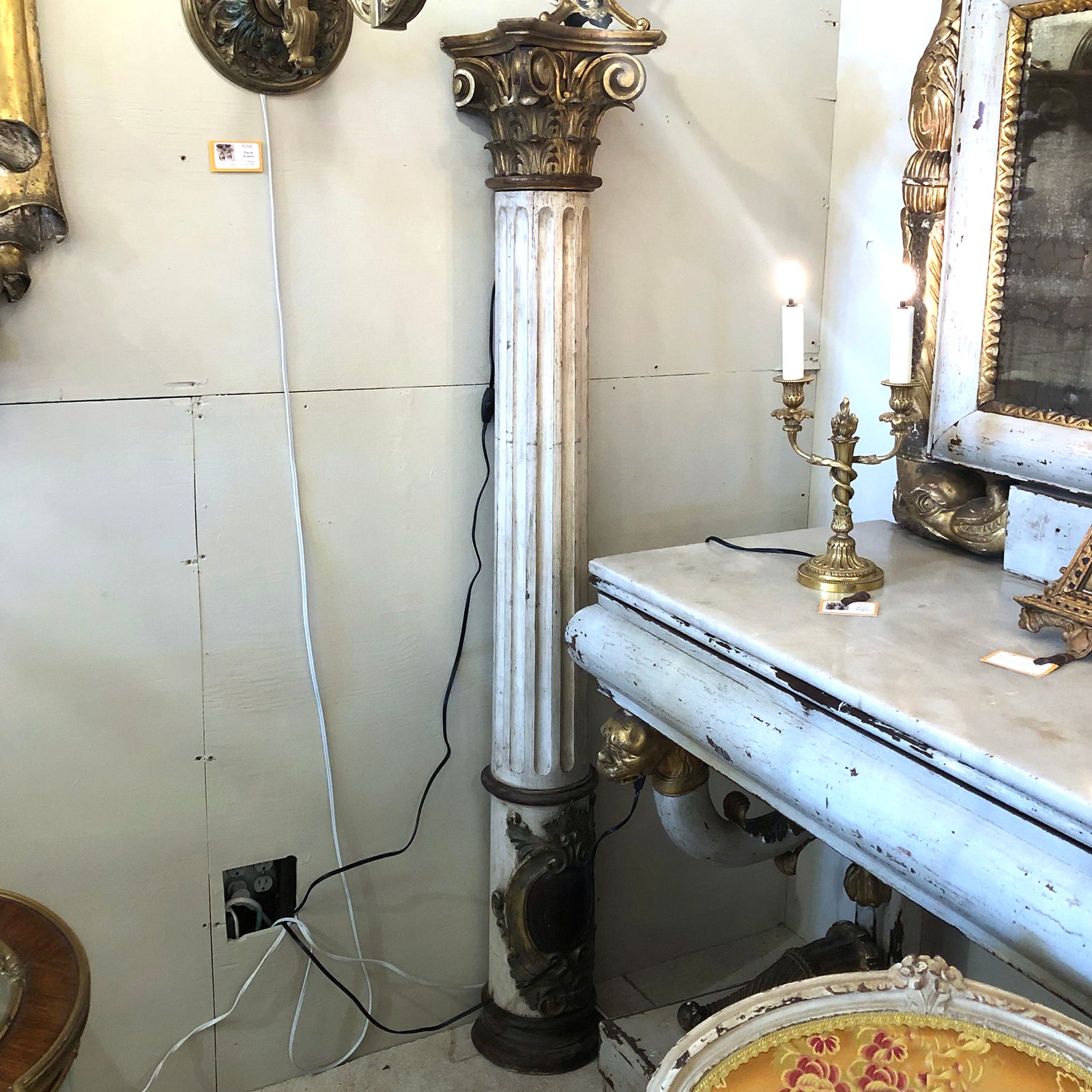 Pair of Columns with Corinthian Capitals