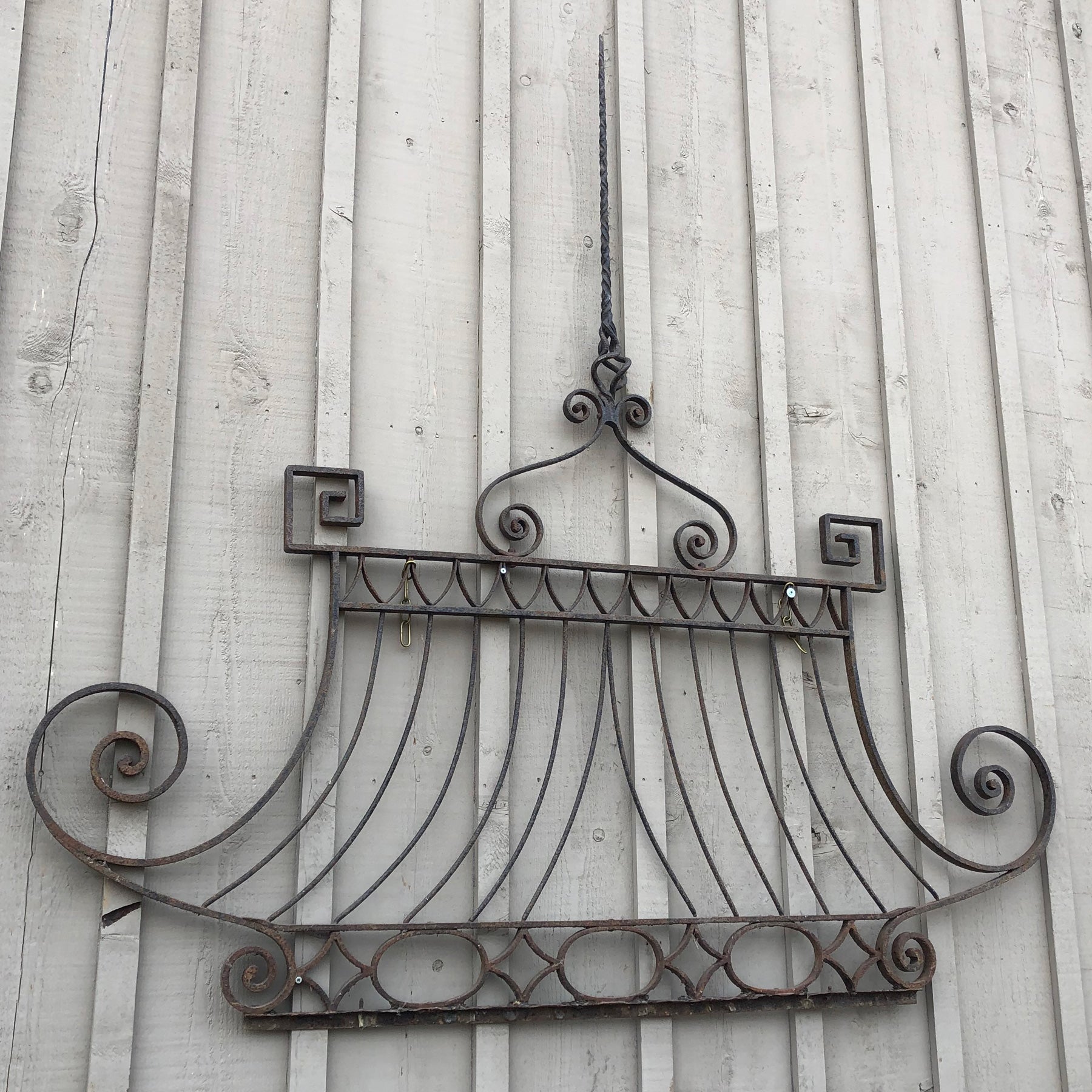 Hand-Forged Iron Entry Gate (top) from the Chateau of Licorne, 18th century