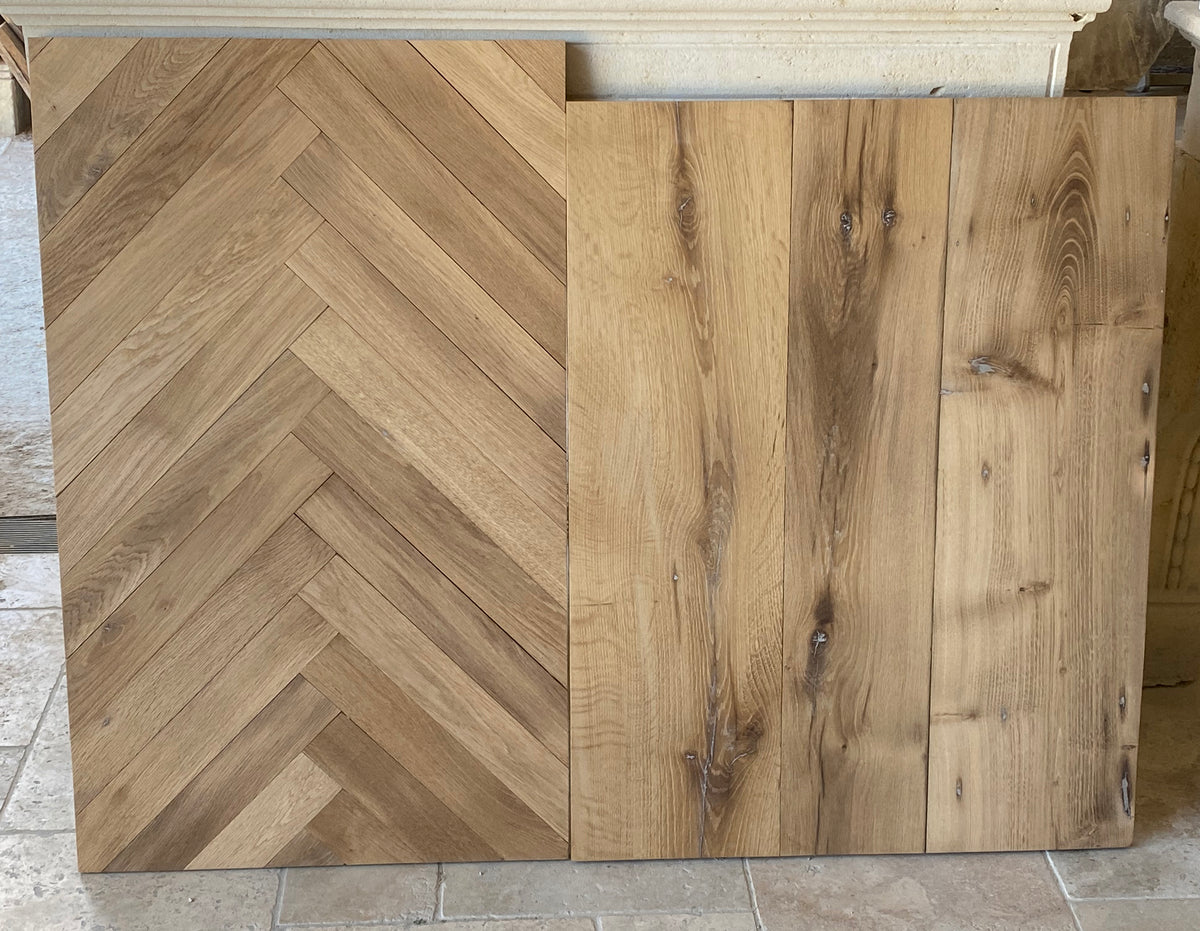 Herringbone Pattern - 18th century Reclaimed French Oak