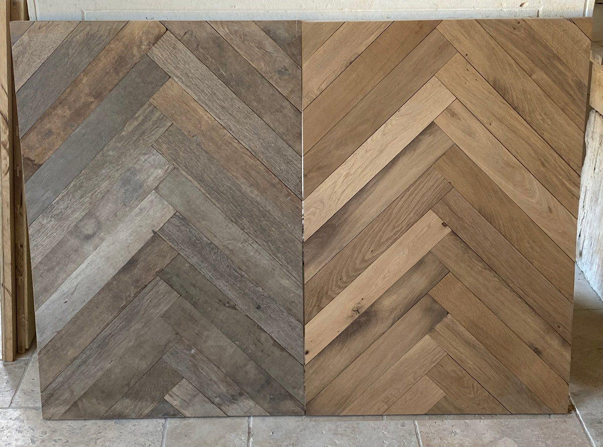 Herringbone Pattern - 18th century Reclaimed French Oak
