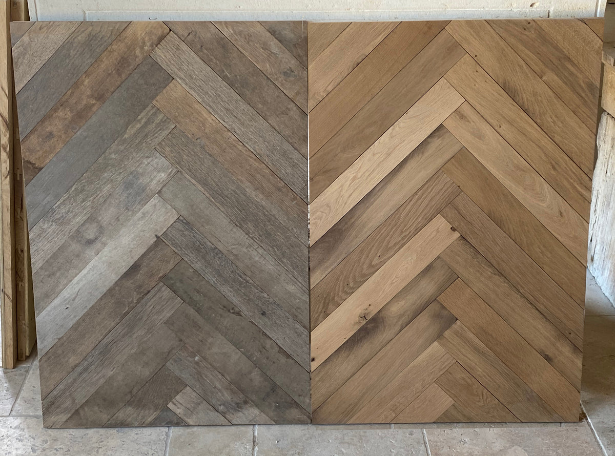 Herringbone Pattern - 18th century Reclaimed French Oak