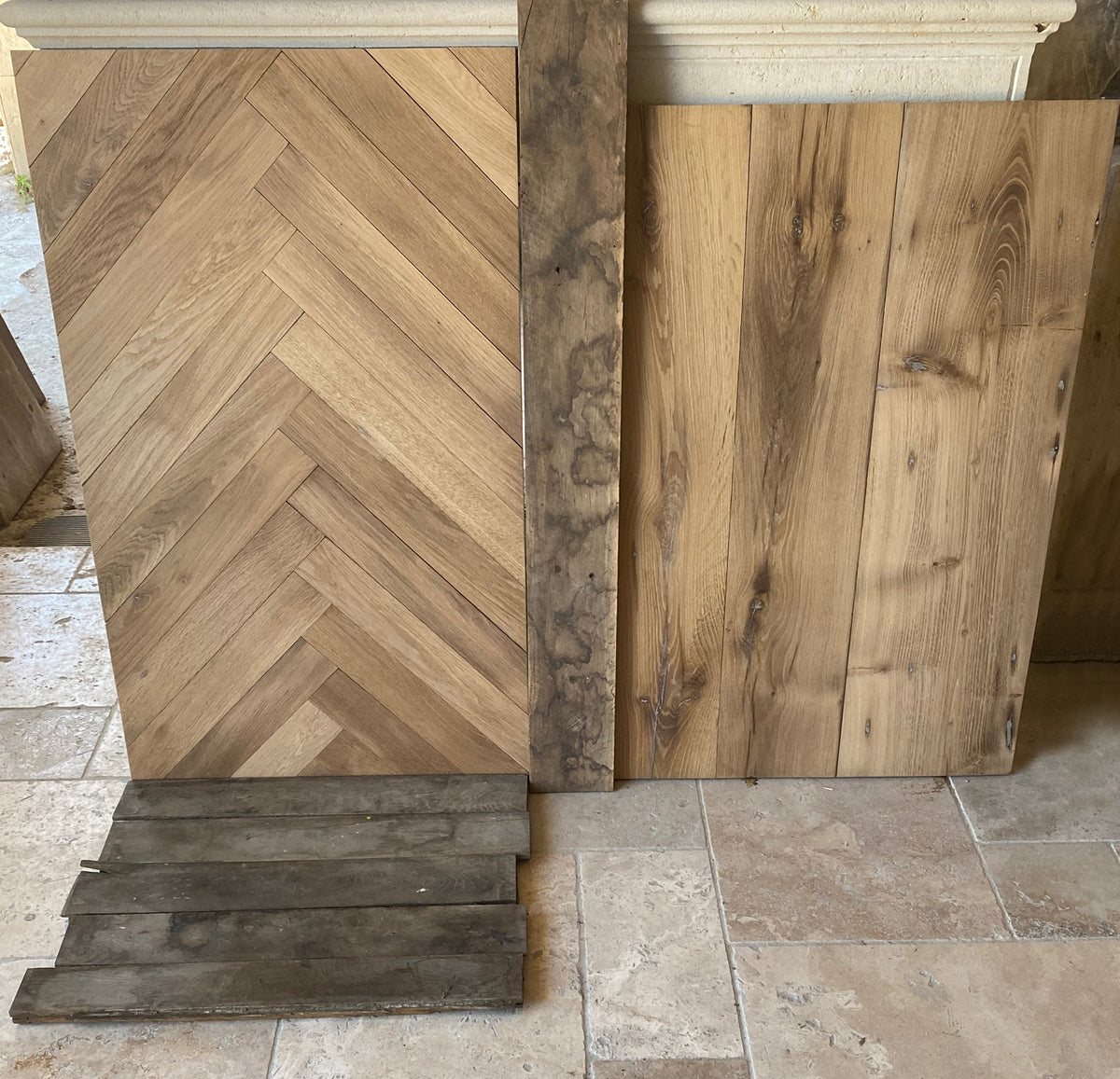 Herringbone Pattern - 18th century Reclaimed French Oak