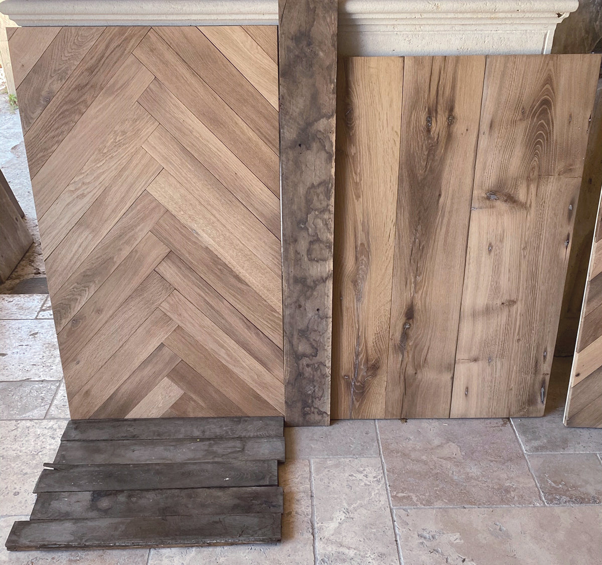 Herringbone Pattern - 18th century Reclaimed French Oak