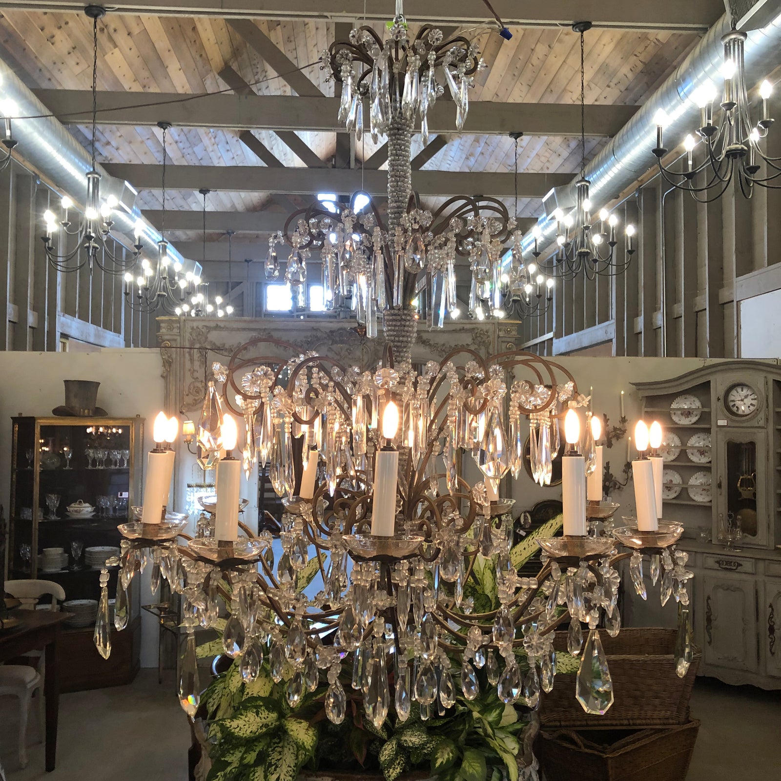 Italian Beaded Chandelier - 12 Lights