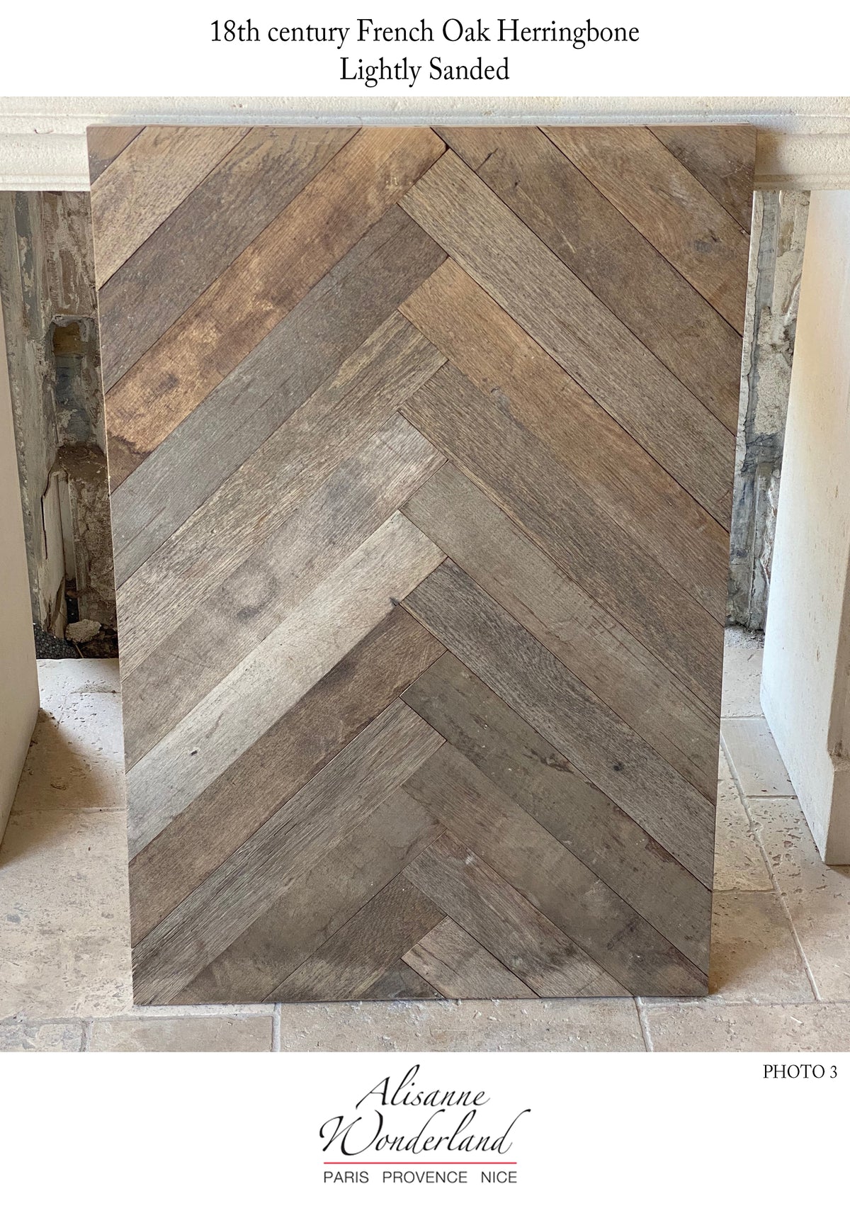Herringbone Pattern - 18th century Reclaimed French Oak