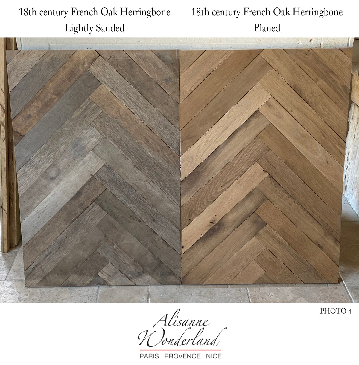 Herringbone Pattern - 18th century Reclaimed French Oak