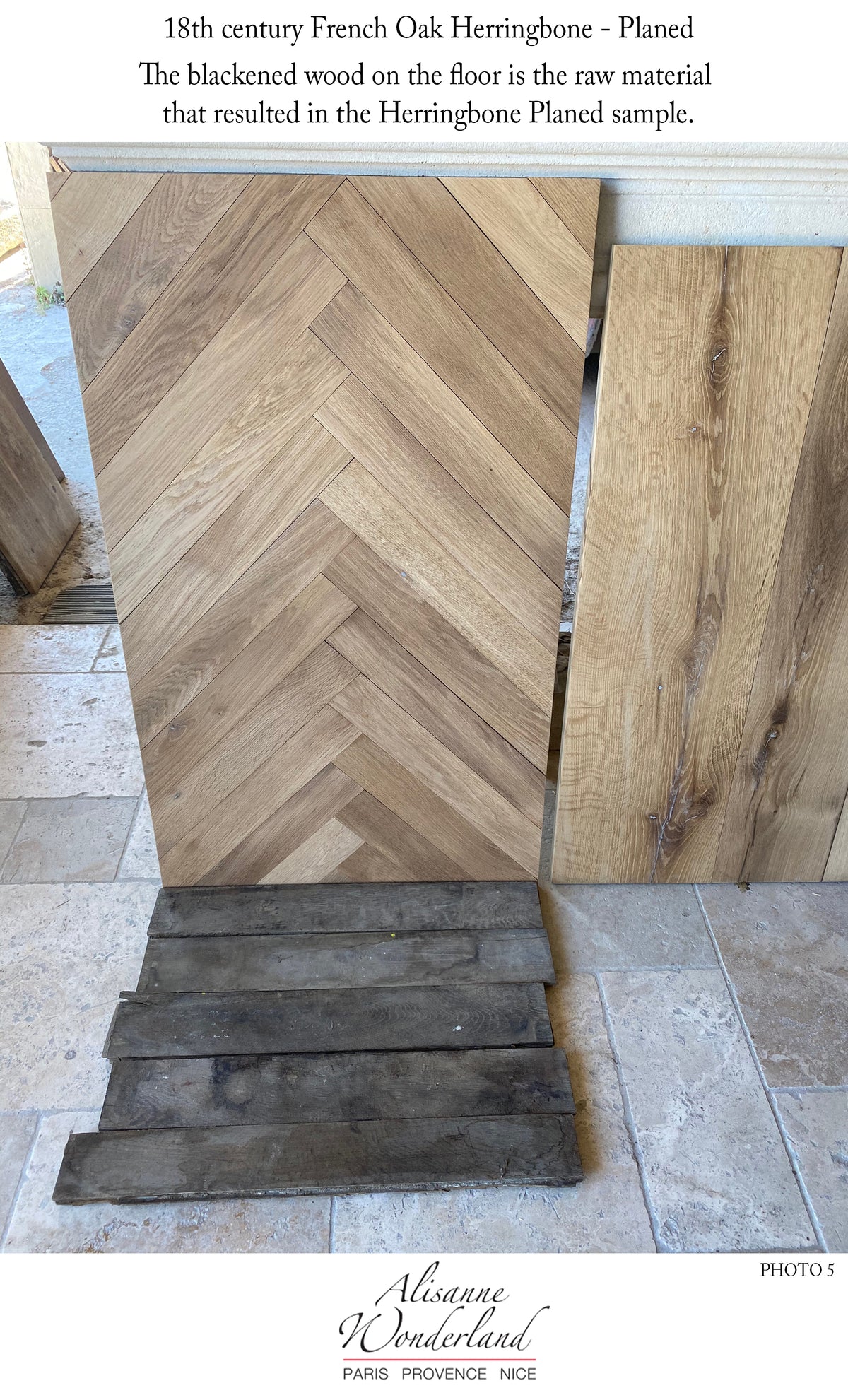 Herringbone Pattern - 18th century Reclaimed French Oak