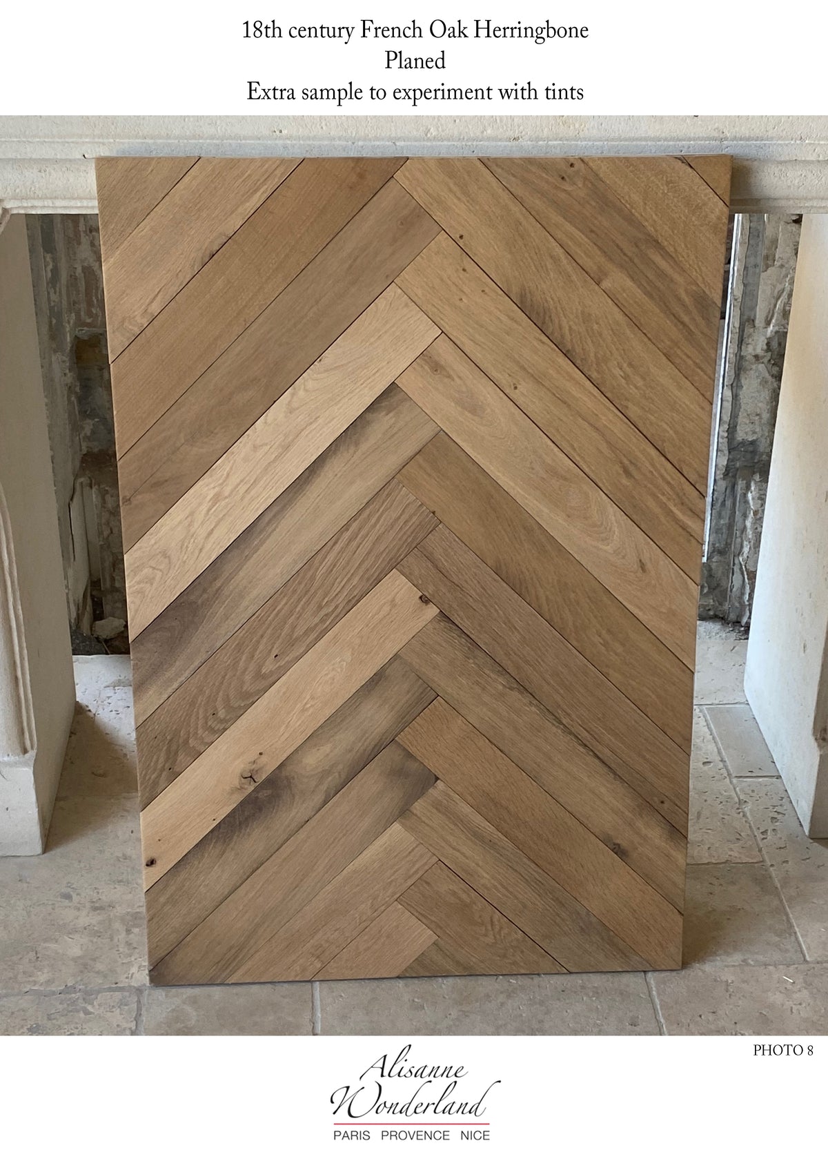 Herringbone Pattern - 18th century Reclaimed French Oak