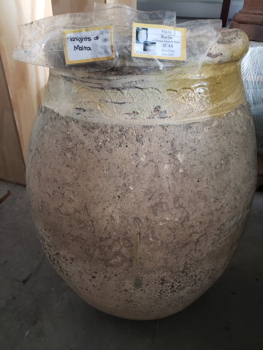 Antique Biot Jar - 17th century - 32" 8 Stamps - S