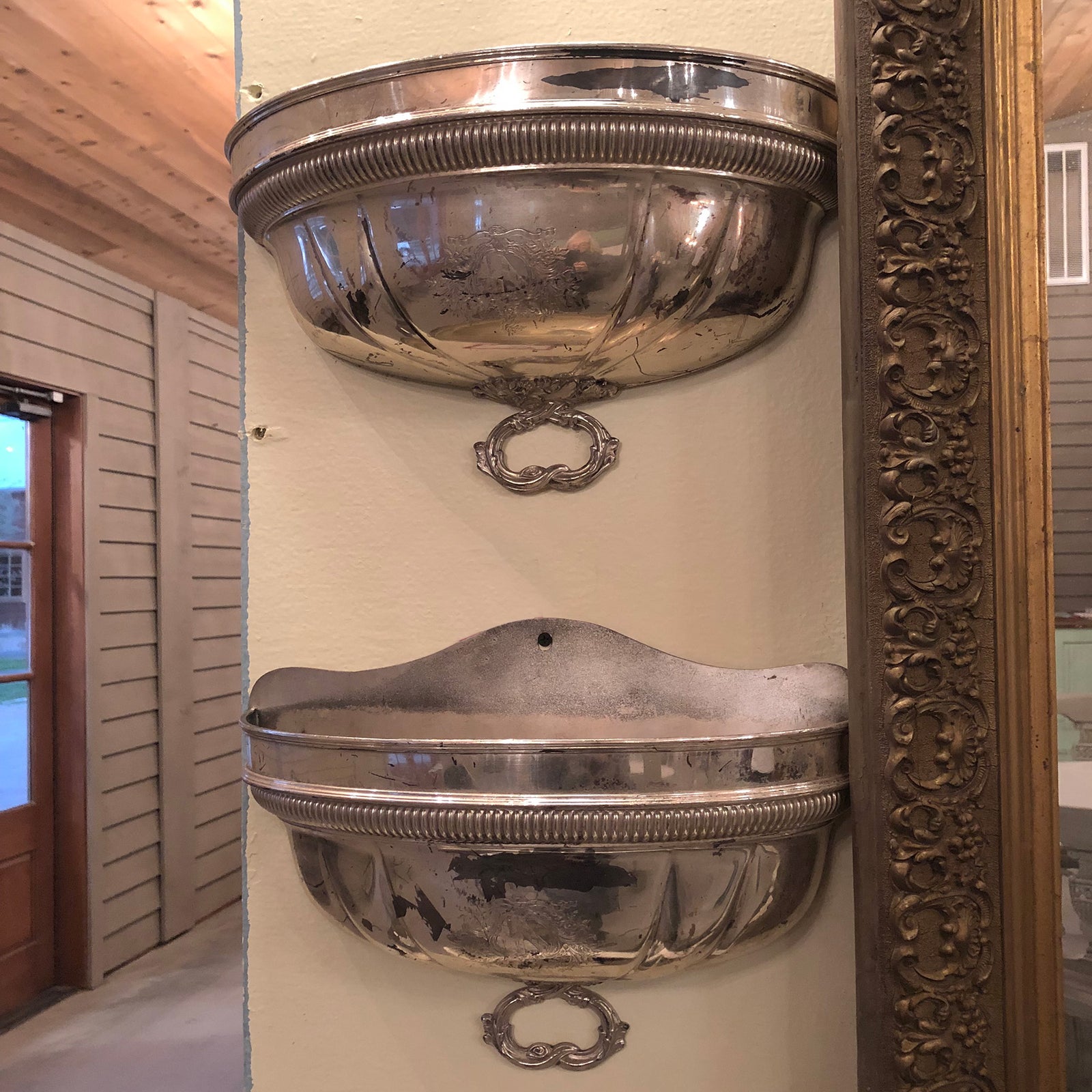 Silverplate Wall Container Sconces