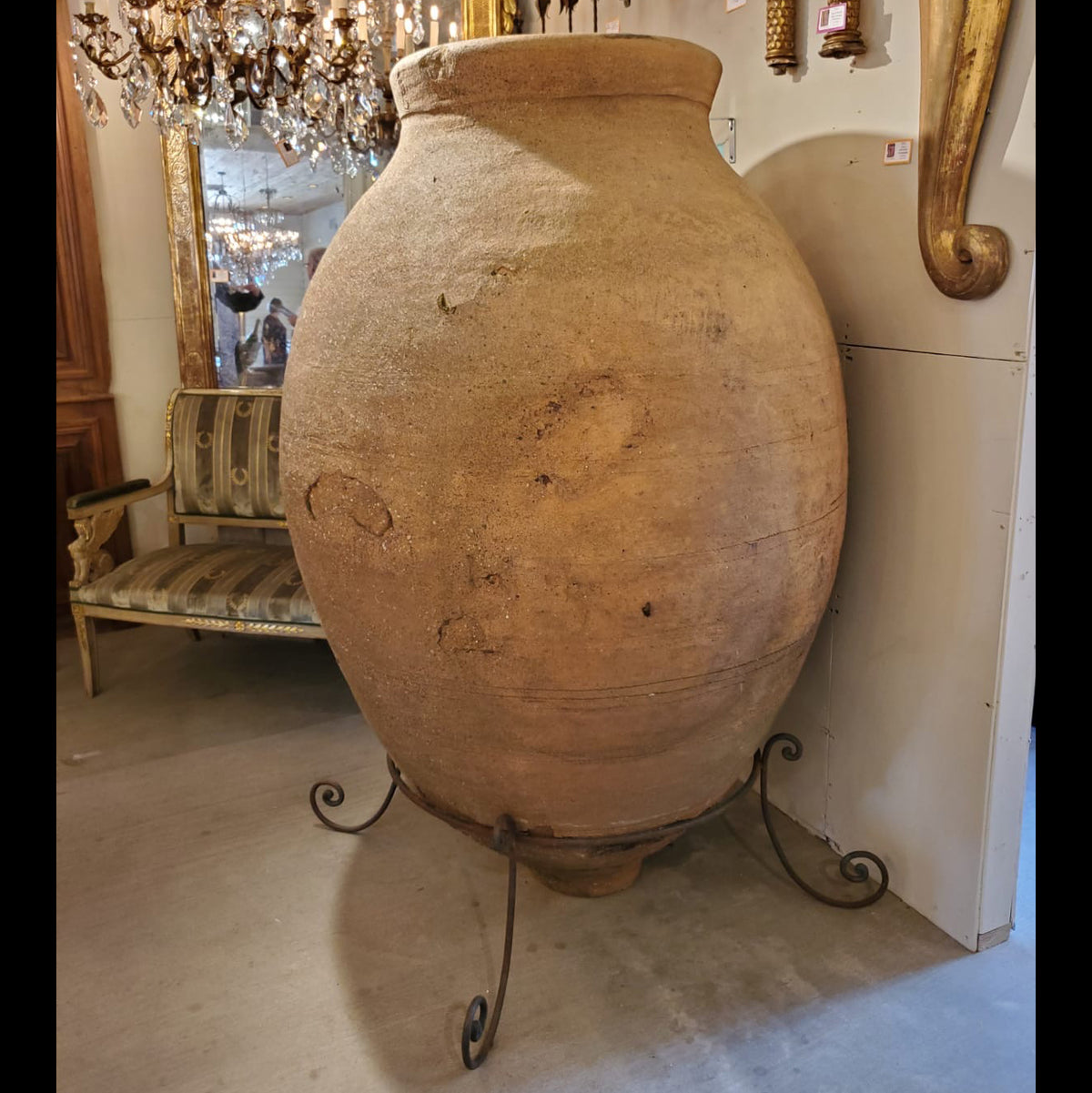 Antique Monumental Wine Jar from Spain - Slim Profile