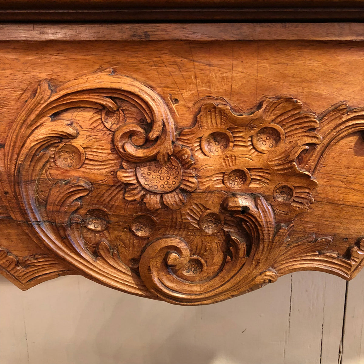 18th century Walnut Fireplace