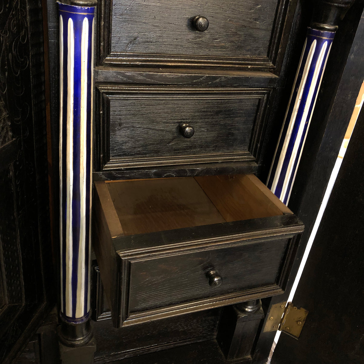 Cabinet for displaying religious artifacts