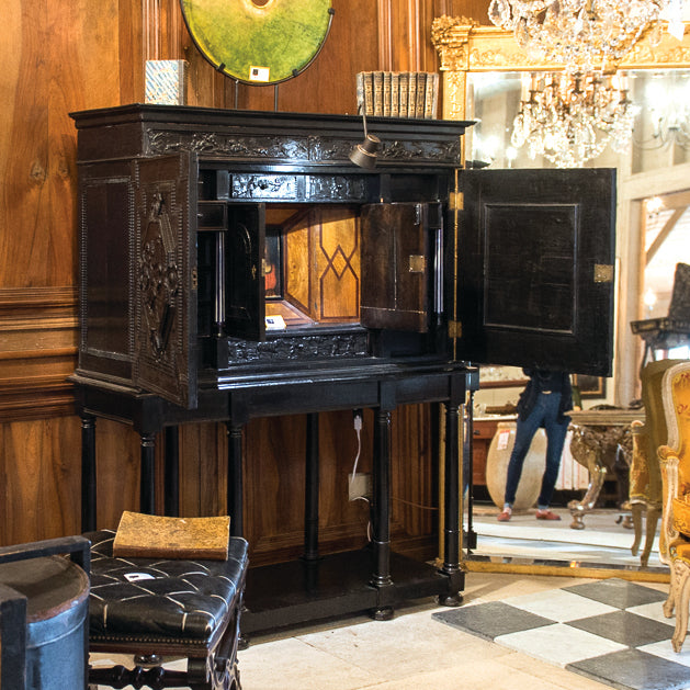 Cabinet for displaying religious artifacts