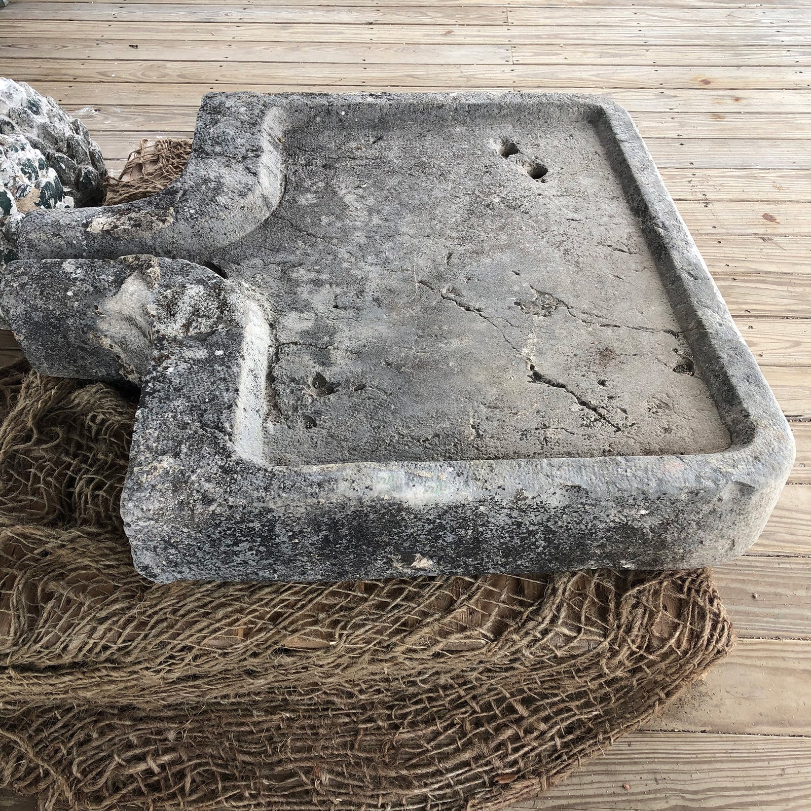 Sink in Limestone from Villebois, France