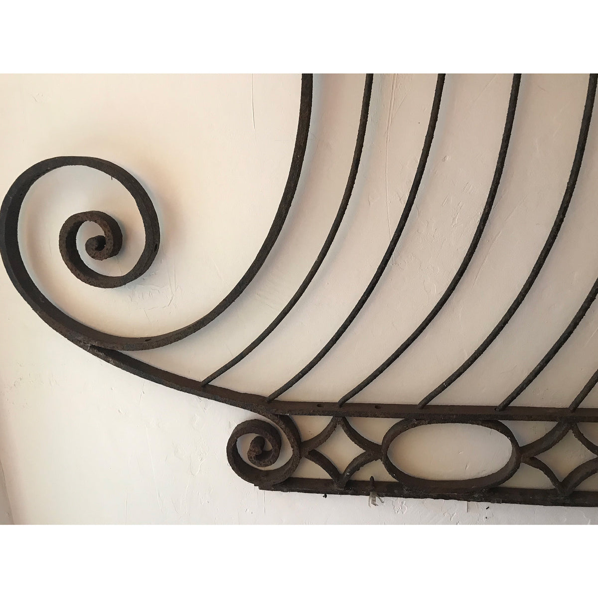 Hand-Forged Iron Entry Gate (top) from the Chateau of Licorne, 18th century