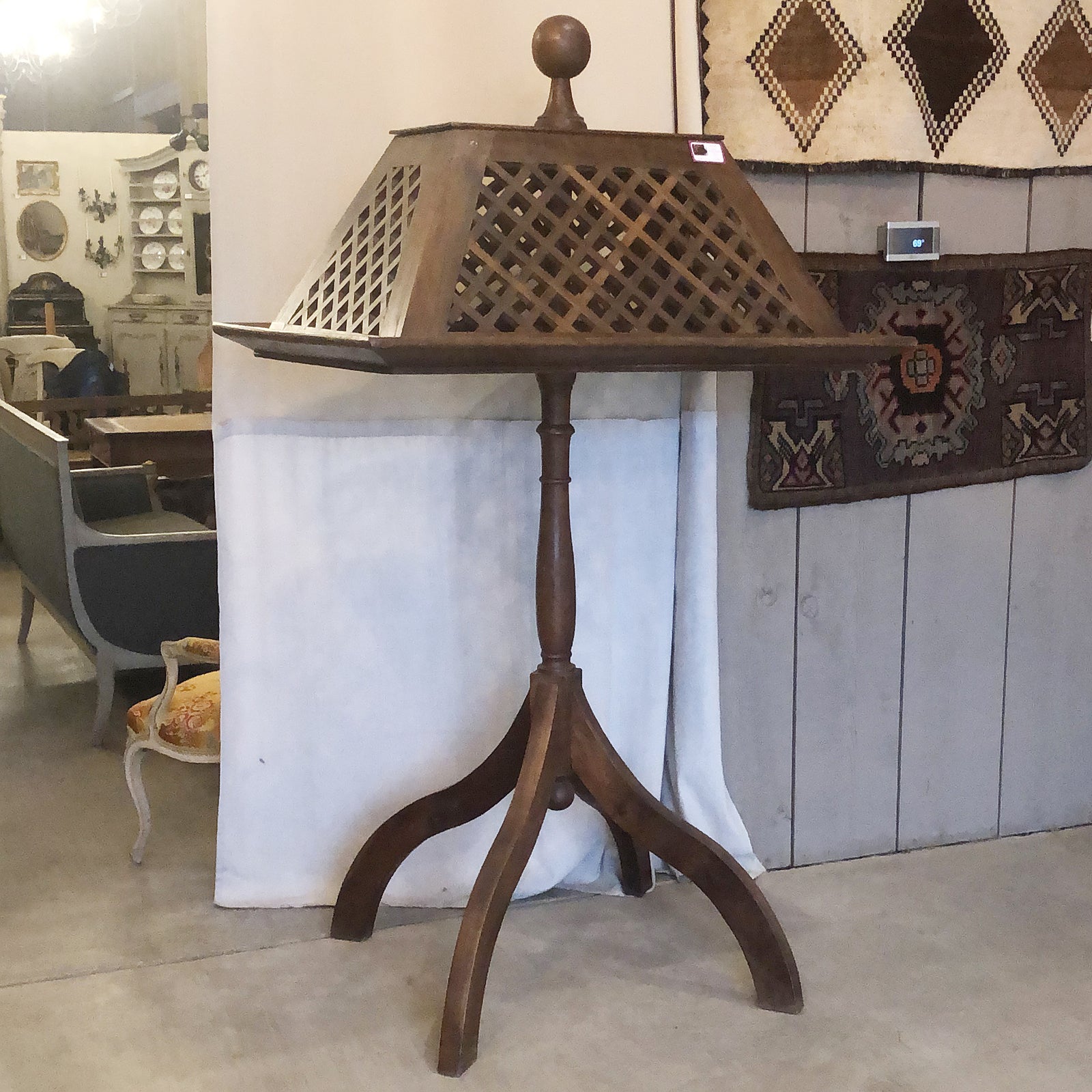 Walnut Church Manuscript Stand circa 1900